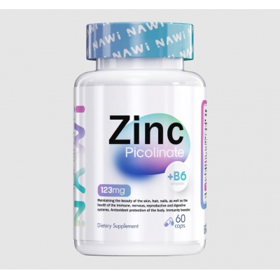 Витамины NAWI Zinc Picolinate + Vitamin B6 60 капсул